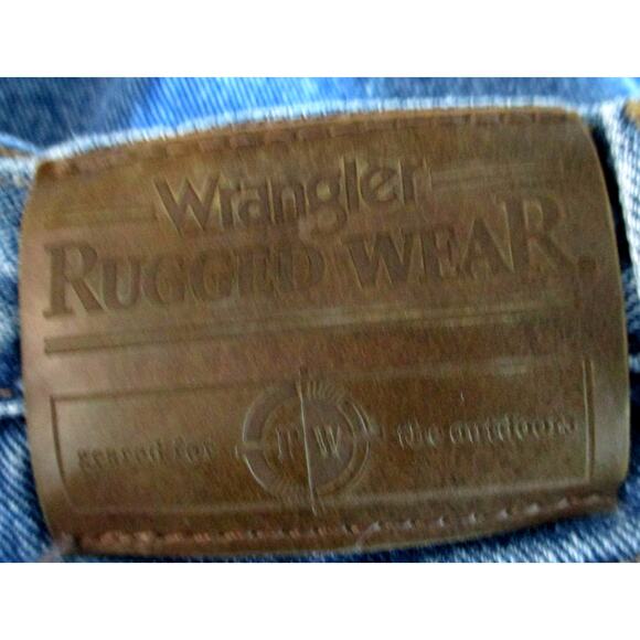 Wrangler Men's Rugged Wear Straight Blue Jeans Fleece Lined Size 36 X 30 - Picture 7 of 10